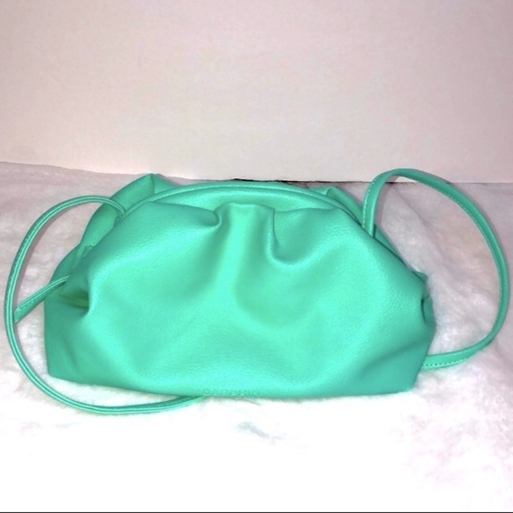 Rare Mint Cloud Dumpling Mini Pouch Crossbody Bag - image 2